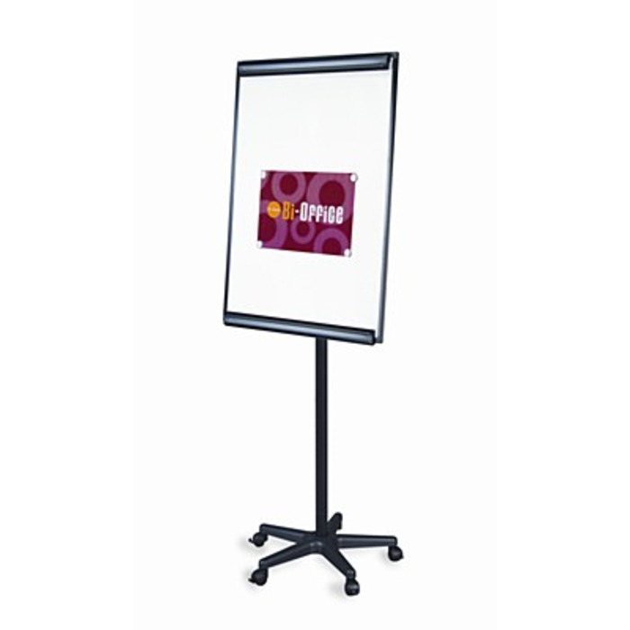 Bi-Office Mobile Magnetic Drywipe Flipchart Easel