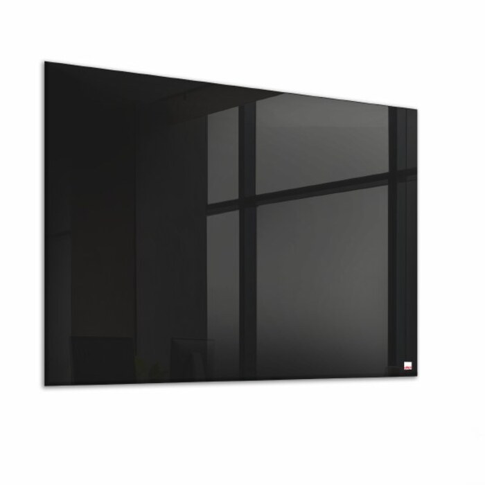 Casca Magnetic Glass Writing Board 1200 x 1000mm Classic Black