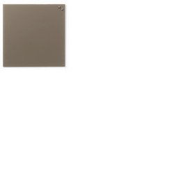 NAGA Magnetic Glass Noticeboard Beige 45 x 45cm