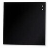 NAGA Magnetic Glass Noticeboard Black 35 x 35cm