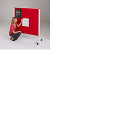 Height Adjustable Felt Mobile Noticeboard