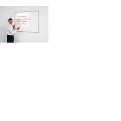 WriteOn Eco-Friendly Whiteboard 1800 x 1200mm Aluminium Effect frame