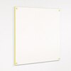 WriteOn Coloured Edge Whiteboard 576 x 876mm Yellow Edge