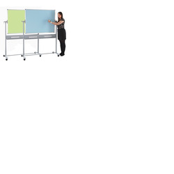 Colourwipe Mobile Board 1200 x 1500mm Blue & Green