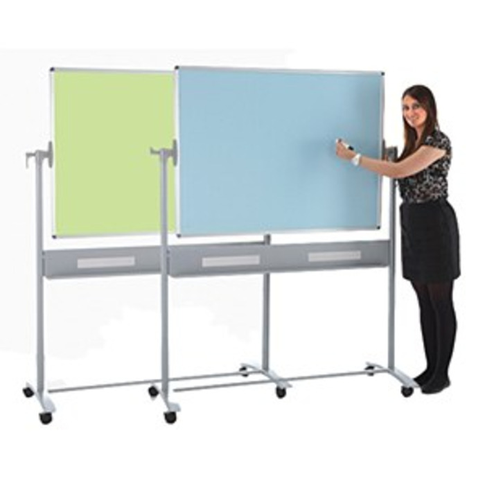 Colourwipe Mobile Board 900 x 1200mm Blue & Green