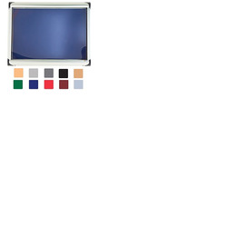 Metropolitan Tamperproof External Noticeboard Aluminium Frame 15xA4 Light Blue Fabric