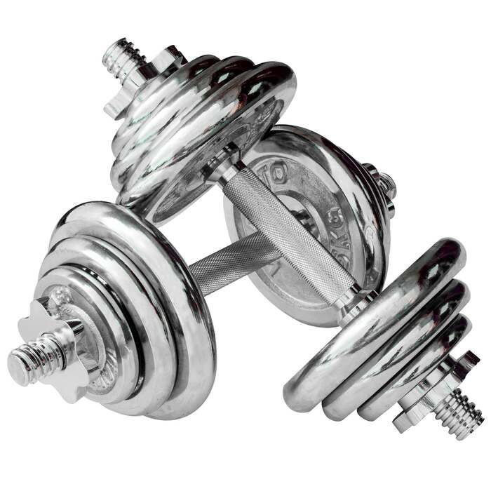 Viavito 20kg Chrome Dumbbell Set