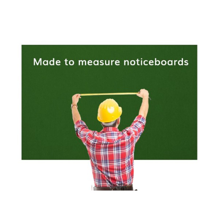 Made to Measure Felt Noticeboard Up to 1200x900mm Grey Fabric Unframed