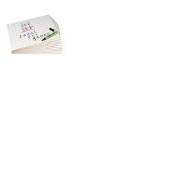 Show-me MDF Rigid A4 Whiteboards Gridded Pack of 10