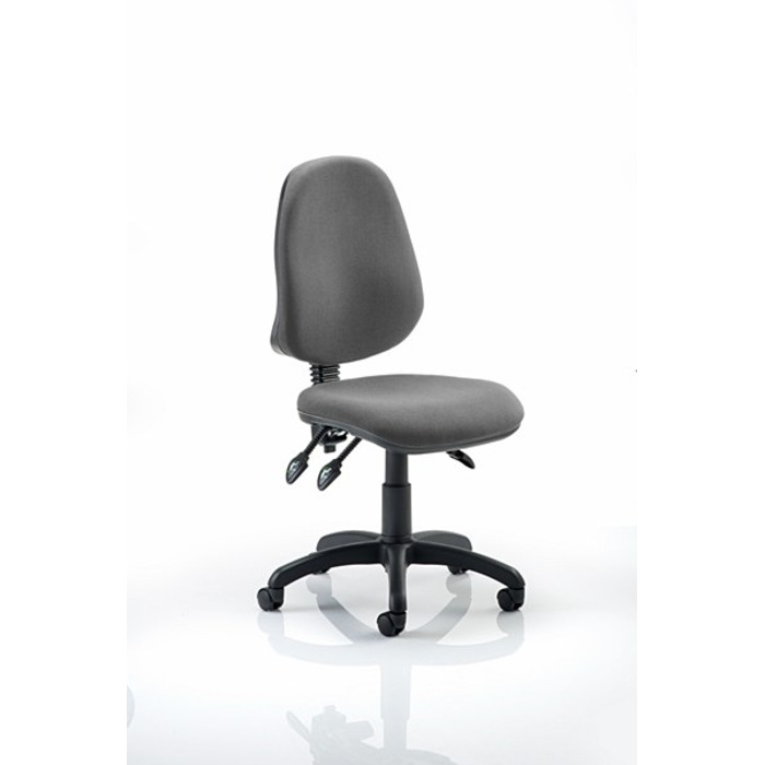 Eclipse 3 Lever Task Operator Chair Charcoal fabric