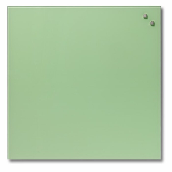 NAGA Magnetic Glass Noticeboard RETRO GREEN 45 x 45cm