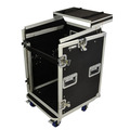 12U + 10U Rack Case with Laptop Shelf & Side Table