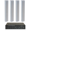 Column Speaker Medium PA System - 4 Speakers
