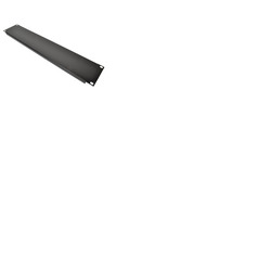 2 U 19" Blank Rack Panel With Black Finish