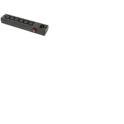 IEC Power Distribution Breakout Block - 6 Gang With Breaker