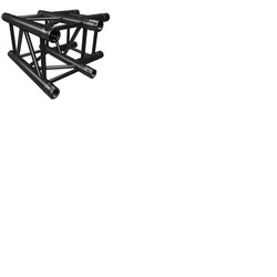 Black Quad Trussing 290 Corner T Piece Prolyte H30 Compatible