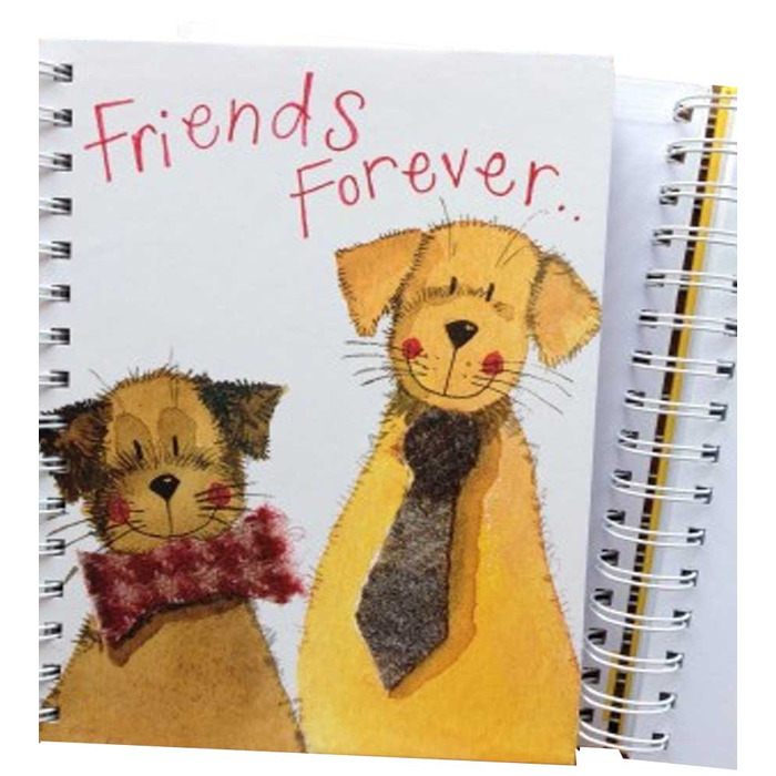 Alex Clarks Dogs Large Spiral Journal
