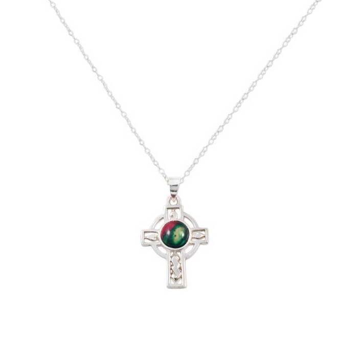 Heathergems Celtic Cross Sterling Silver Pendant