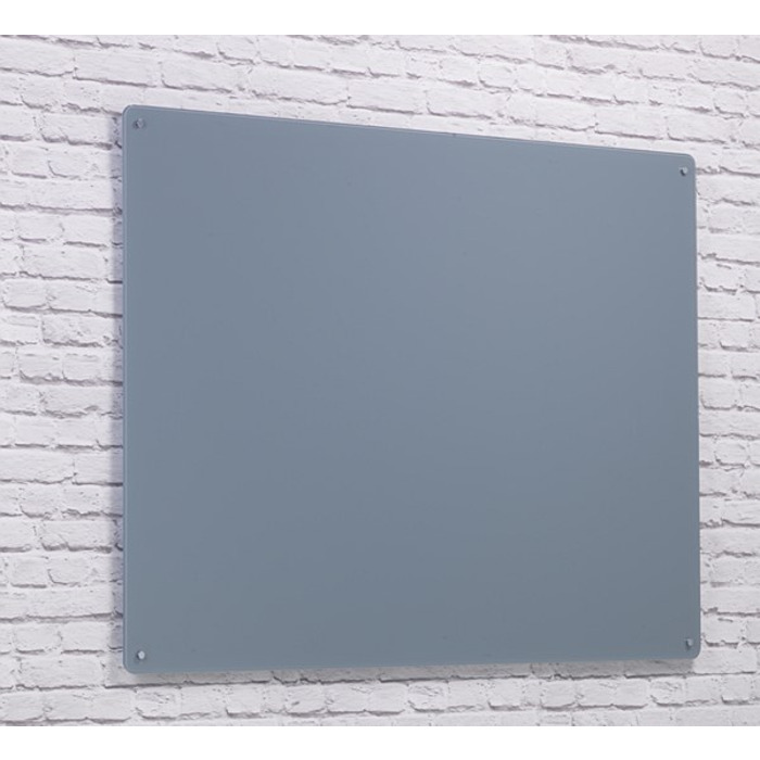 Wall Mounted Glass Board 1200 x 1200mm Grey