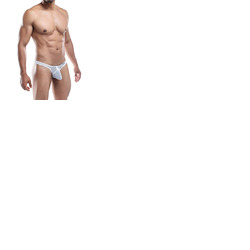 Joe Snyder Thong Maxi Bulge 06 - White Mesh