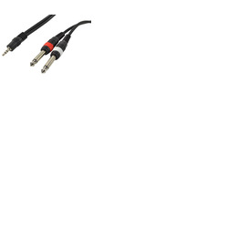 2 x 1/4" Jack (Mono) to 3. 5mm Stereo Jack Cable