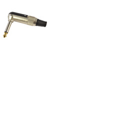 Jack Plug Right Angle Style 1/4" 6. 35mm Mono, Metal Body Strong Clamp