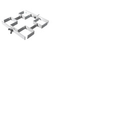 Heavy Duty Stage Four Leg Clamp for 60mm Square Legs
