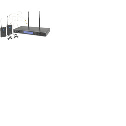 Dual UHF Beltpack Microphone System