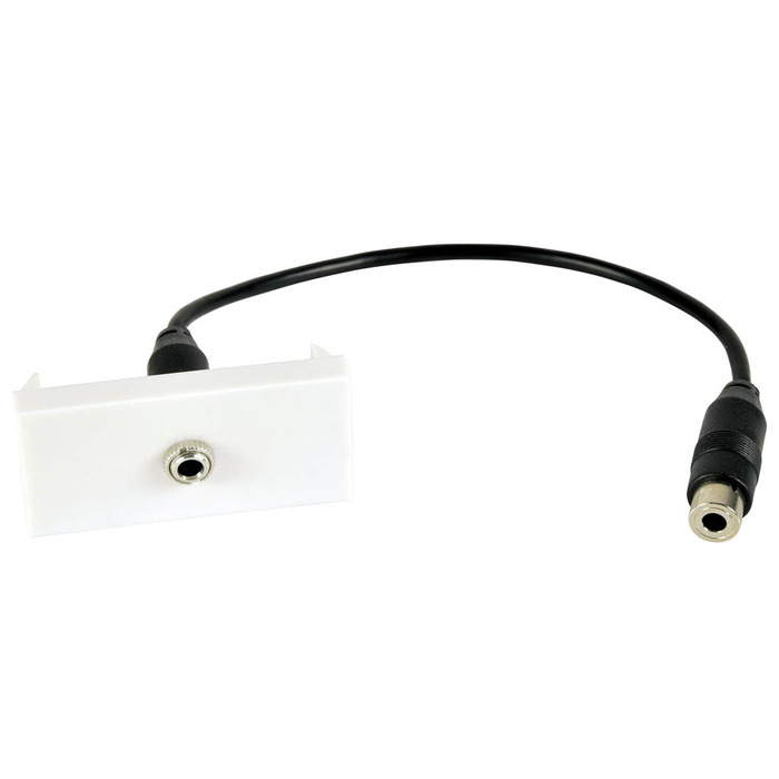 3. 5mm Stereo Jack to Female Tail Module Wall Plate