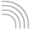 Doughty Rail Curve R45 Black