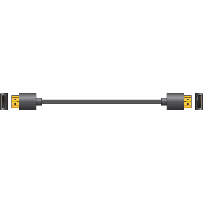 Thin-Wire High Speed 4K Ready HDMI Lead with Ethernet 1m