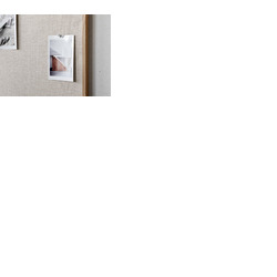 Wood Linen Noticeboard