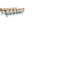 12 Seat Primo Rectangular Mobile Folding Table