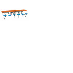 12 Seat Rectangular Mobile Folding Table