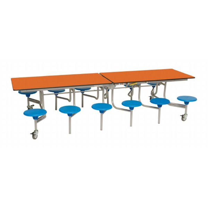 12 Seat Rectangular Mobile Folding Table