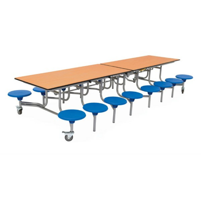 16 Seat Rectangular Mobile Folding Table