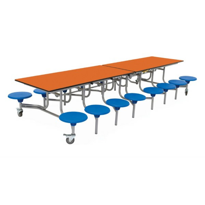 16 Seat Rectangular Mobile Folding Table