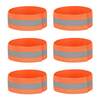 High Vis Orange Reflective Ankle & Arm Bands For Cycling & Running