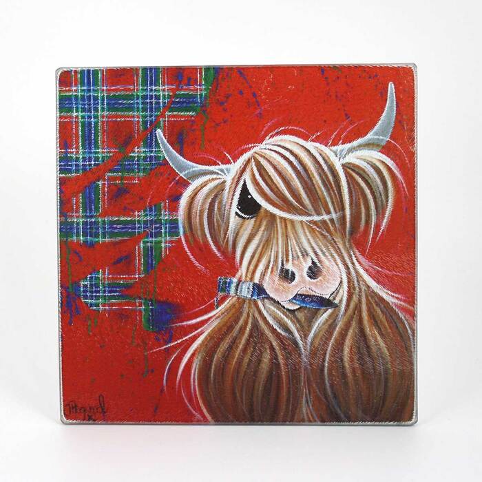 McMoo Mini Glass Chopping Board