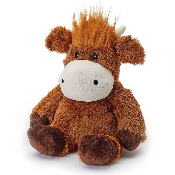 Intelex Warmies Microwaveable Plush Highland Cow Junior