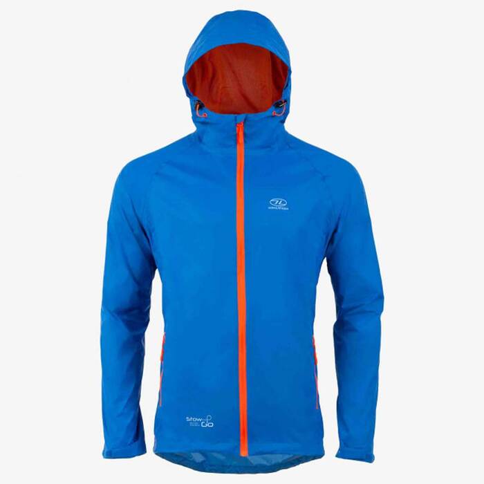 Highlander Stow & Go Waterproof Jacket-Blue-M