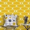 Net & Ball Wallpaper Mustard Mini Moderns AZDPT038MU