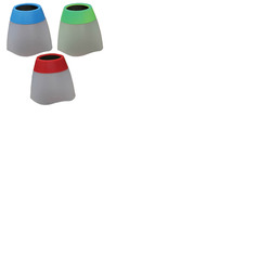 Solar LED Tumbler Table Lights Pack of 12 - Green, Blue & Pink