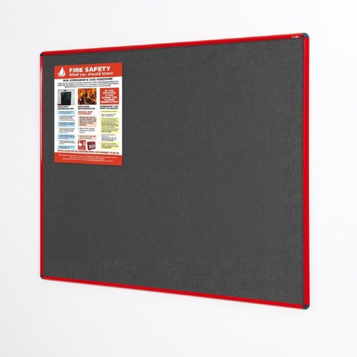 Shield Resist-a-Flame Coloured Frame Eco-Colour Noticeboard