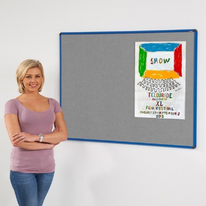 Shield Resist-a-Flame Coloured Frame Eco-Colour Noticeboard