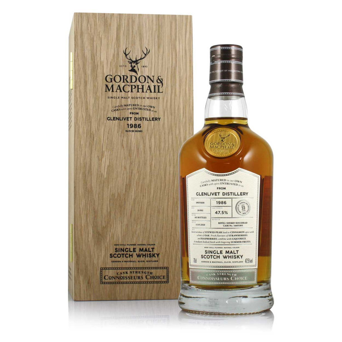 Glenlivet 1986 33YO Connoisseurs Choice Cask #16601801 47. 5%