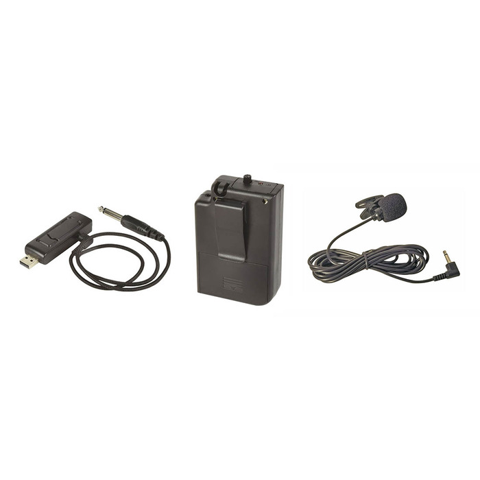USB Lapel UHF Wireless Microphone System - 864. 8MHz