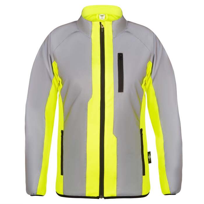 BTR Womens High Visibility Reflective Cycling & Running Jacket.