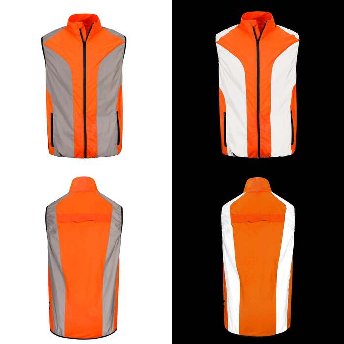 BTR Reflective Running & Cycling High Vis Gilet *SECONDS*