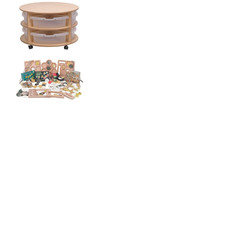 Double Tier Mobile Circular Storage Unit